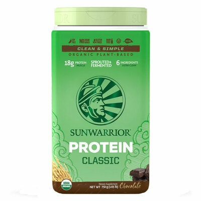 sunwarrior classic proteine riz chocolat
