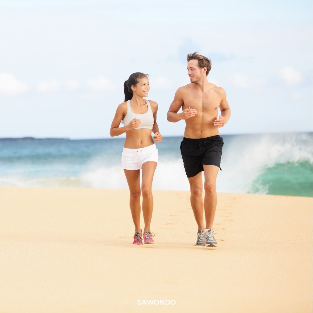 Courir sur la plage mon programme forme et bien-être en été