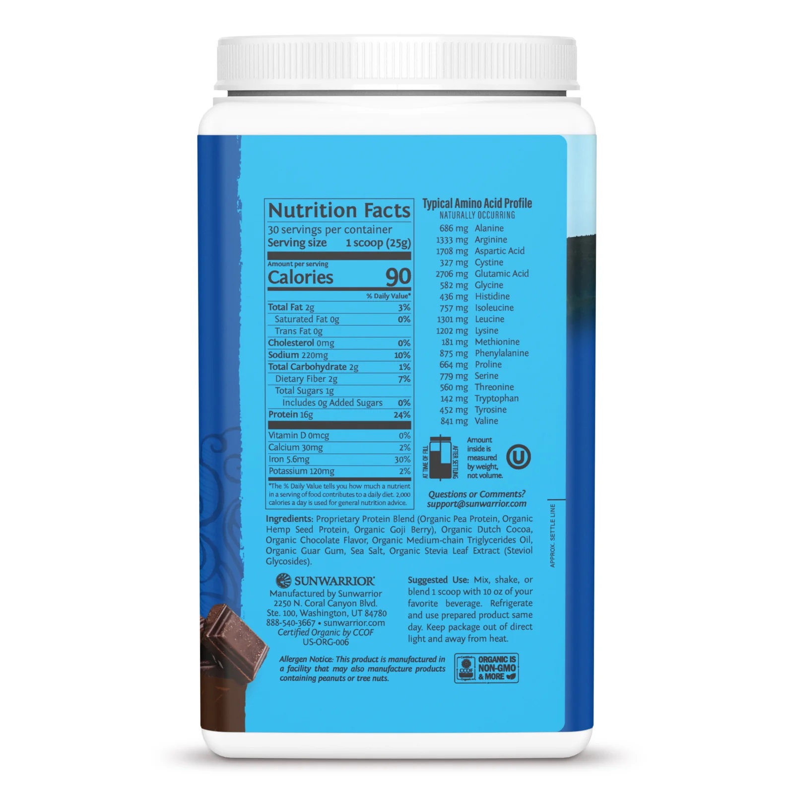 Proteine Warrior Blend Chocolat Sunwarrior