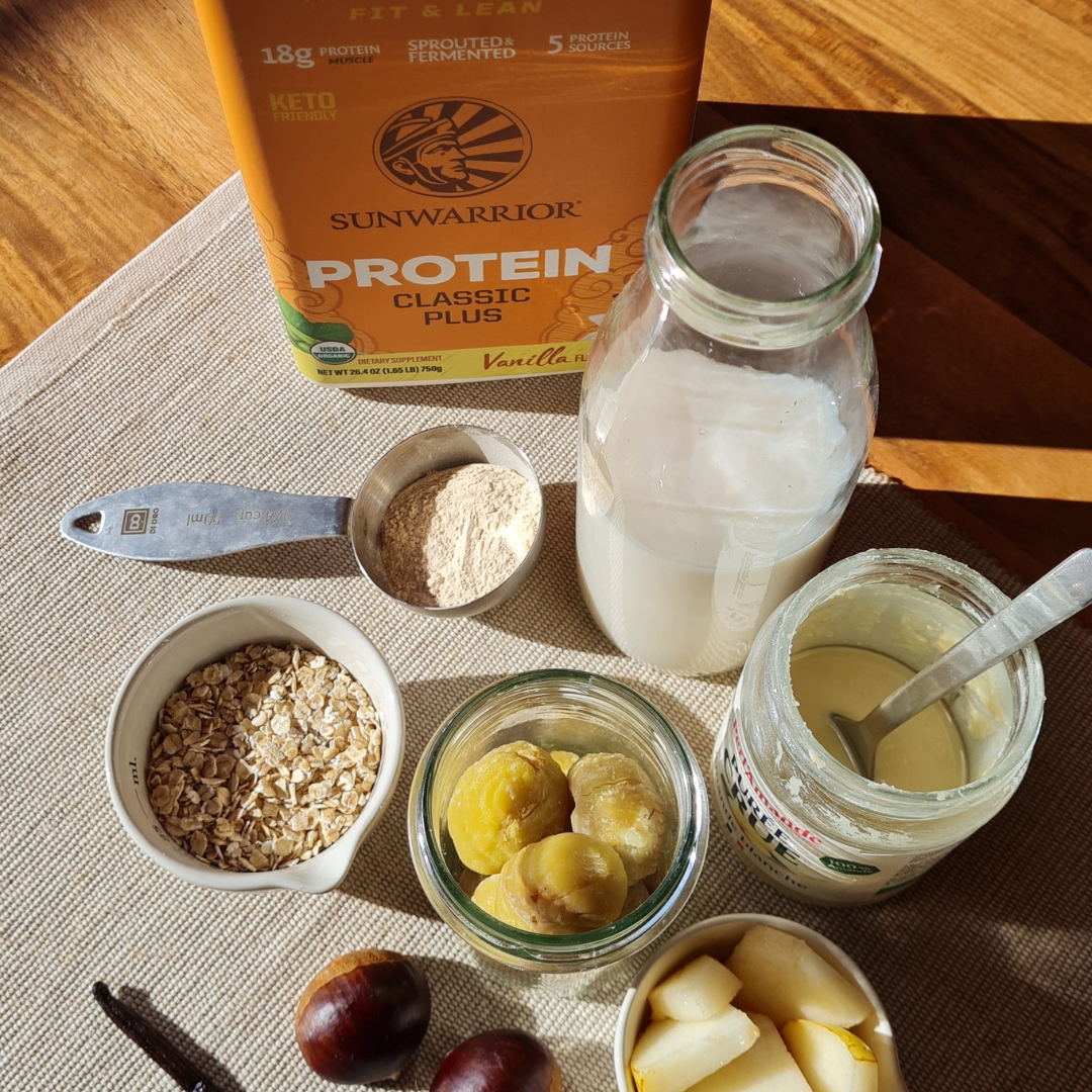 Shake Protéiné à la Châtaigne Poire et Vanille