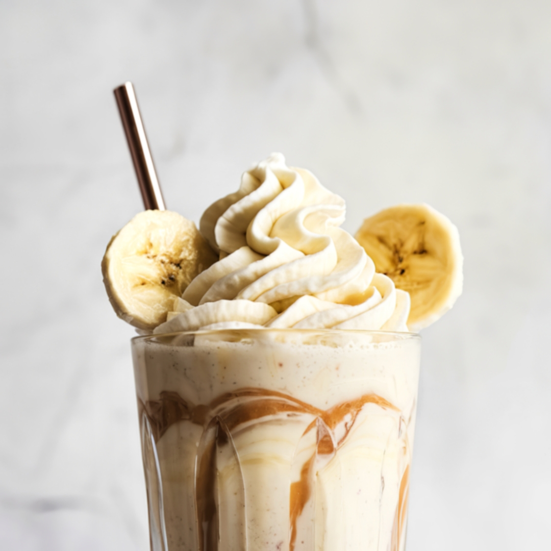 Smoothie proteine banane vanille