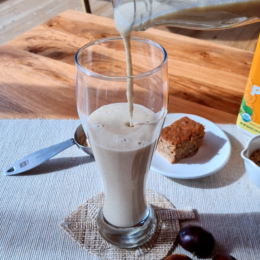 Shake proteine à la chataigne poire et vanille