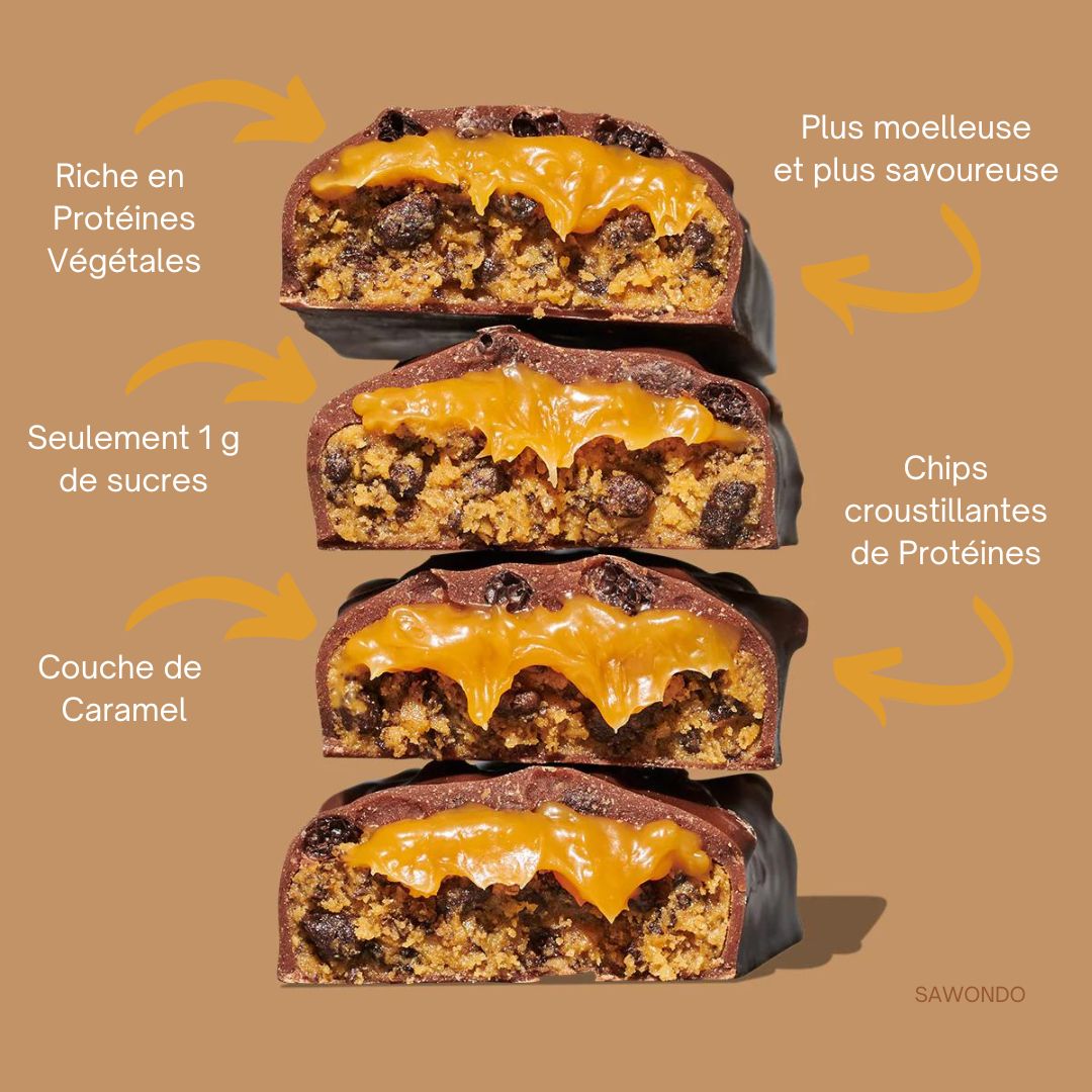 barre proteine vegan cookie dough chocolat misfits sans gluten pauvre en sucre